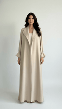 The Hiyam Pearl Whisper Open Abaya - TAL by The Abaya Lab