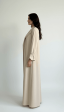 The Hiyam Pearl Whisper Open Abaya - TAL by The Abaya Lab
