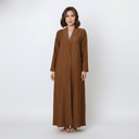The Huda Coat Style Wrinkled Abaya - TAL by The Abaya Lab