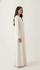 The Ismat Minimal Panel Detail Abaya - TAL by The Abaya Lab