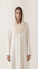 The Ismat Minimal Panel Detail Abaya - TAL by The Abaya Lab