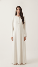 The Ismat Minimal Panel Detail Abaya - TAL by The Abaya Lab