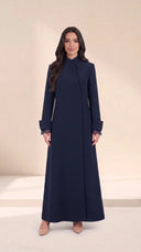 The Jabeen Tailored Abaya with Lace Cuff Detail - TAL by The Abaya Lab