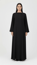 The Jana Asymmetric Button Panel Abaya - TAL by The Abaya Lab