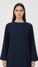 The Jana Asymmetric Button Panel Abaya - TAL by The Abaya Lab