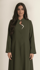 The Janan Asymmetric Collar Abaya - TAL by The Abaya Lab