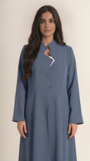 The Janan Asymmetric Collar Abaya - TAL by The Abaya Lab