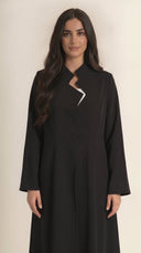 The Janan Asymmetric Collar Abaya - TAL by The Abaya Lab