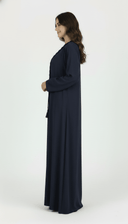 The Javeria Refined Twist Open Abaya - TAL by The Abaya Lab