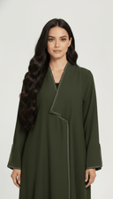 The Jihan Asymmetrical Piping Abaya - TAL by The Abaya Lab