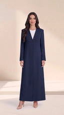 The Jumaina Pleated Panel Abaya with Matching Cuffs - TAL by The Abaya Lab