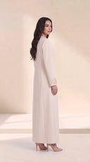 The Jumaina Pleated Panel Abaya with Matching Cuffs - TAL by The Abaya Lab