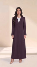 The Jumaina Pleated Panel Abaya with Matching Cuffs - TAL by The Abaya Lab