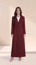 The Jumaina Pleated Panel Abaya with Matching Cuffs - TAL by The Abaya Lab