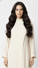 The Jumana Asymmetric Mandarin Collar Abaya - TAL by The Abaya Lab