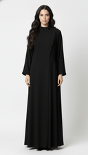 The Jumana Asymmetric Mandarin Collar Abaya - TAL by The Abaya Lab