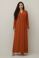 The Kenza Front - Tie Abaya - TAL by The Abaya Lab