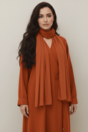 The Kenza Front - Tie Abaya - TAL by The Abaya Lab