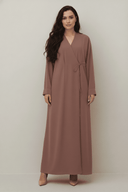 The Kenza Front - Tie Abaya - TAL by The Abaya Lab