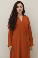 The Kenza Front - Tie Abaya - TAL by The Abaya Lab