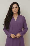 The Kenza Front - Tie Abaya - TAL by The Abaya Lab