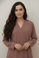 The Kenza Front - Tie Abaya - TAL by The Abaya Lab