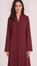 The Khansa Shawl Collar Button Front Abaya - TAL by The Abaya Lab