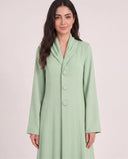 The Khansa Shawl Collar Button Front Abaya - TAL by The Abaya Lab