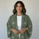 The Khulood Palm - Print Abaya - TAL by The Abaya Lab