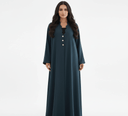 The Khulood Scalloped Neck Abaya - TAL by The Abaya Lab