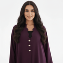 The Khulood Scalloped Neck Abaya - TAL by The Abaya Lab