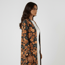 The Laila Burnt Orange Floral Abaya - TAL by The Abaya Lab