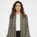 The Lama Black Floral Silk Abaya - TAL by The Abaya Lab