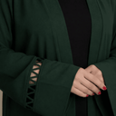 The Lama Cut Out Sleeve Open Abaya - TAL by The Abaya Lab