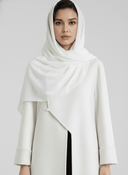 The Lamsah Modern Asymmetric Mandarin Abaya - TAL by The Abaya Lab