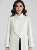 The Lamsah Modern Asymmetric Mandarin Abaya - TAL by The Abaya Lab