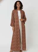 The Lana Rust Floral Abaya - TAL by The Abaya Lab