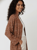 The Lana Rust Floral Abaya - TAL by The Abaya Lab