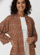 The Lana Rust Floral Abaya - TAL by The Abaya Lab