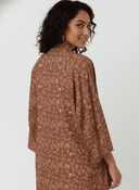 The Lana Rust Floral Abaya - TAL by The Abaya Lab