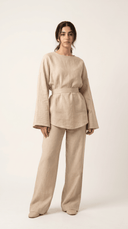 The Latifa Belted Relaxed Co-Ord Set - TAL by The Abaya Lab