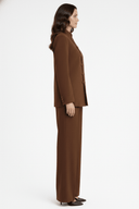 The Latifa Side Closure Mandarin Collar Blazer Set - TAL by The Abaya Lab