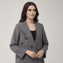 The Layal Bloom Embroidery Wrap Abaya - TAL by The Abaya Lab