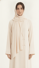 The Layal Braided Trim Pleated Detail Abaya - TAL by The Abaya Lab