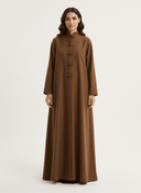 The Layan Relaxed Mandarin - Button Abaya - TAL by The Abaya Lab