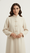 The Layan Relaxed Mandarin - Button Abaya - TAL by The Abaya Lab