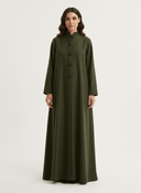 The Layan Relaxed Mandarin - Button Abaya - TAL by The Abaya Lab