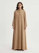 The Layan Relaxed Mandarin - Button Abaya - TAL by The Abaya Lab