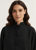The Layan Relaxed Mandarin - Button Abaya - TAL by The Abaya Lab