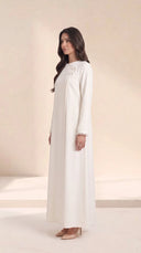 The Layina Pearl Cuff Abaya with Button Detail - TAL by The Abaya Lab
